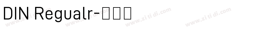 DIN Regualr字体转换